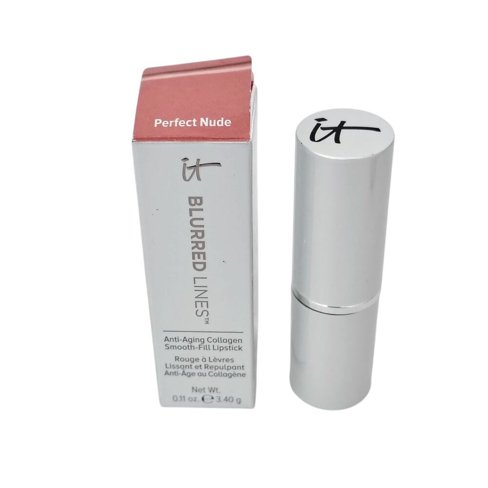 It Cosmetics Perfect Nude Blurred Lines Anti Aging Collagen Smooth Fill Lipstick